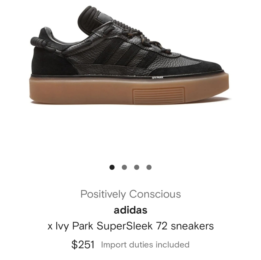 Adidas x Ivy Park supersleek 72 sneaker